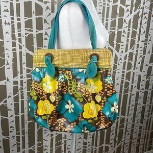 Fossil Floral Print Coated Canvas Tote